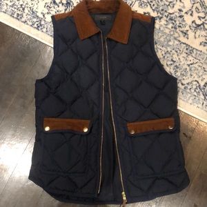 J. Crew Navy and corduroy vest size XS